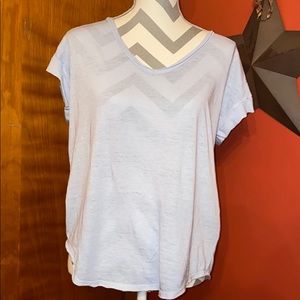 Loose Fitting Light Blue Top